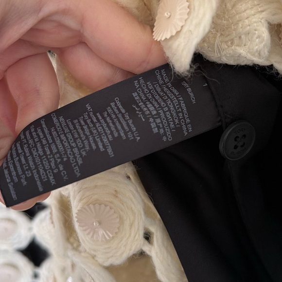 Like new Tory Burch WOOL GUIPURE EMBELLISHED DRESS $2,198 4 - Picture 13 of 14